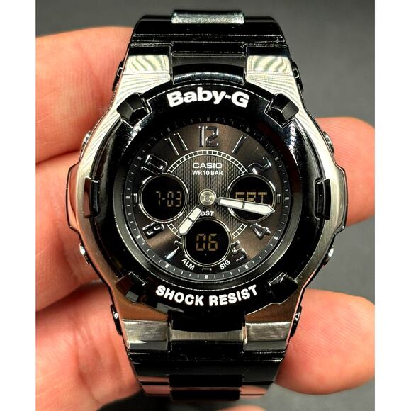 Casio Baby-G BGA110-1B2 Analog Digital Black Women’s Watch Discontinued main image 12